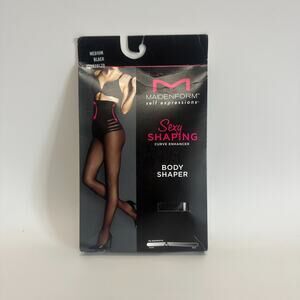 Maidenform Self Expressions Sexy Shaping Curve Enhancer/Body Shaper Size M Black